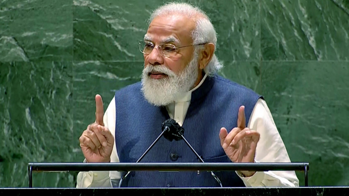 MODI cautions the WORLD : FEW Nations using TERRORISM as Political TOOL