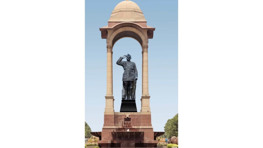 NOT GANDHI’s BUT NETAJI Statue near India Gate