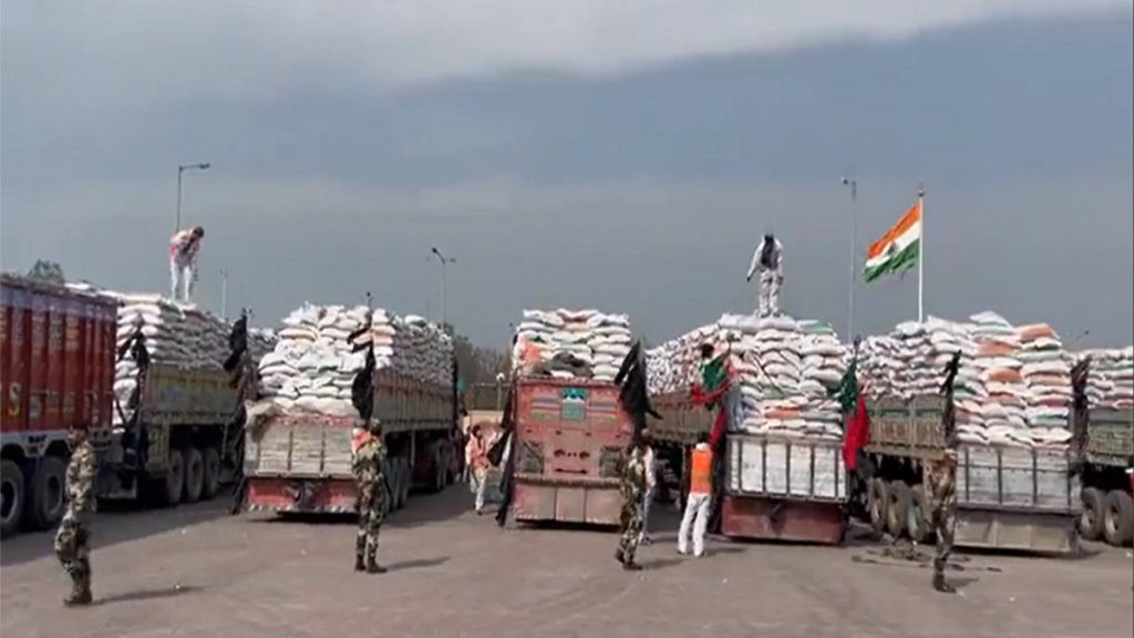Another consignment of wheat to Afghanistan from India