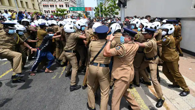 Sri Lanka’s ex-pm is rescued as island nation still in ‘unstable mode’