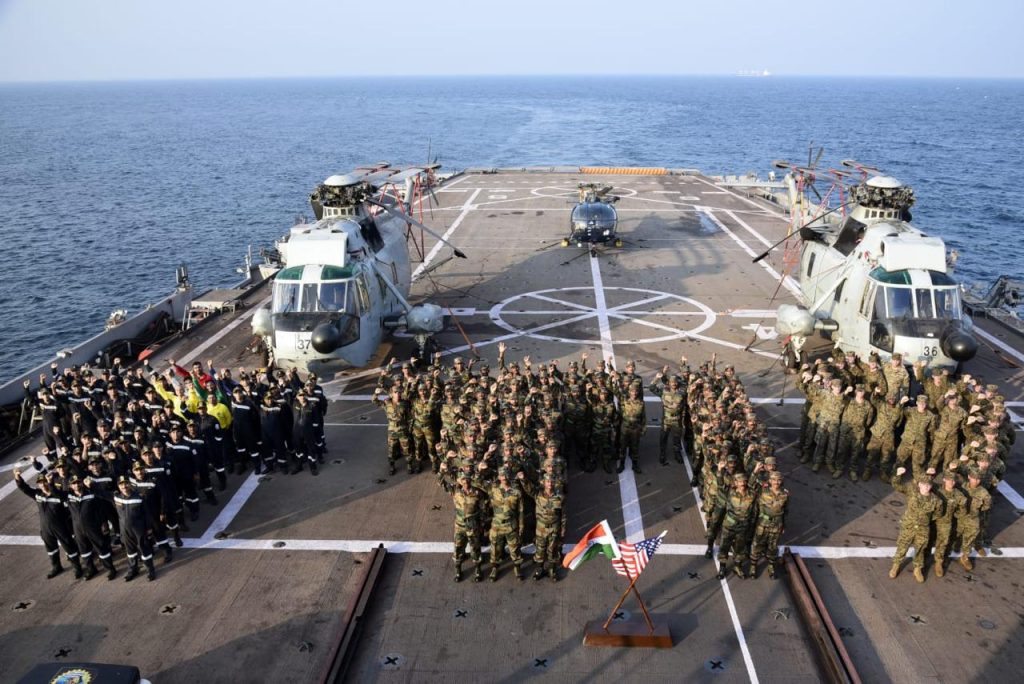 Indo-US naval exercise Tiger Triumph begins