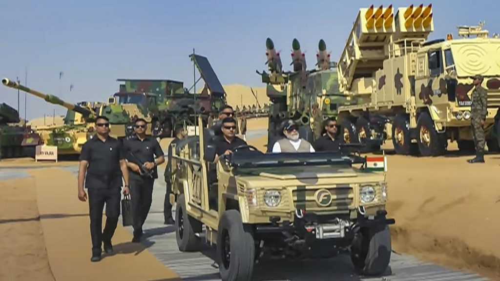 ‘Bharat Shakti’ the tri-forces fire power at Pokhran